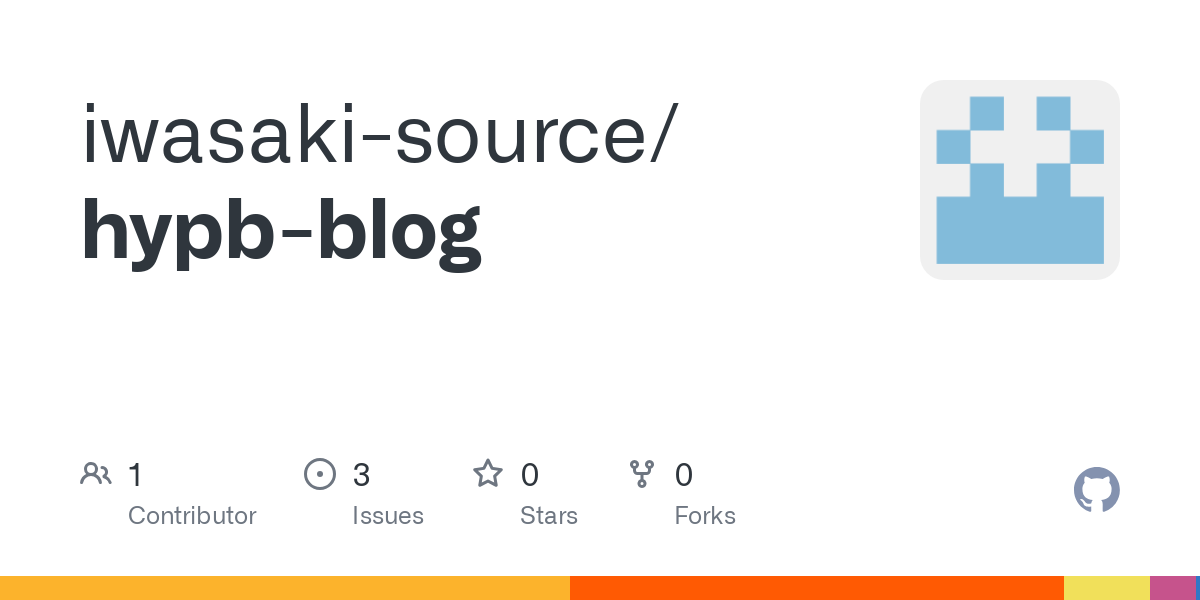 GitHub - iwasaki-source/hypb-blog