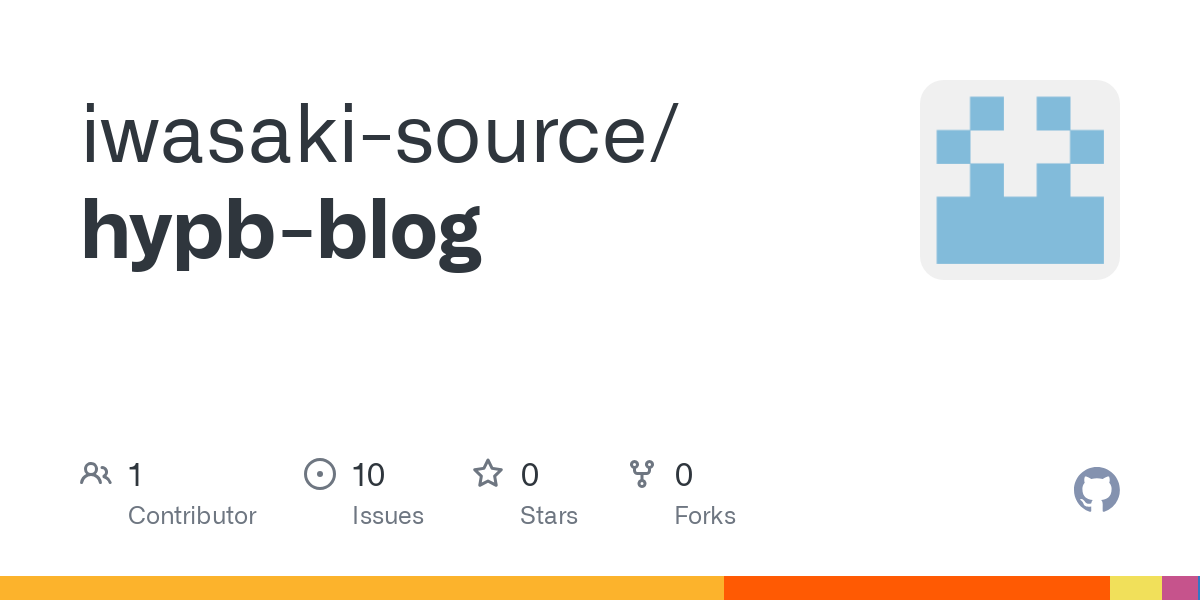 GitHub - iwasaki-source/hypb-blog